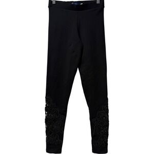 NWT‎ BRAZILROXX Brazil Roxx $159 Embroidered Floral Lace Leggings Pants XS Boho